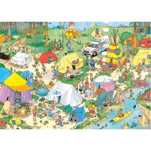 Jumbo - Jan Van Haasteren Camping in the Forest Puzzle 1000pc