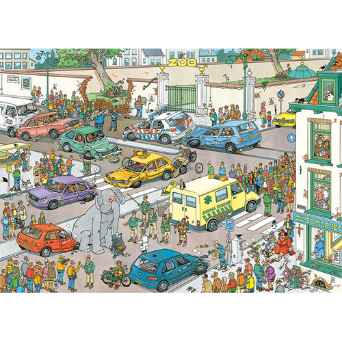 Jumbo - Jan Van Haasteren Jumbo Goes Shopping Puzzle 1000pc