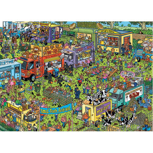 Jumbo - Jan Van Haasteren Food Truck Festival Puzzle 1500pc