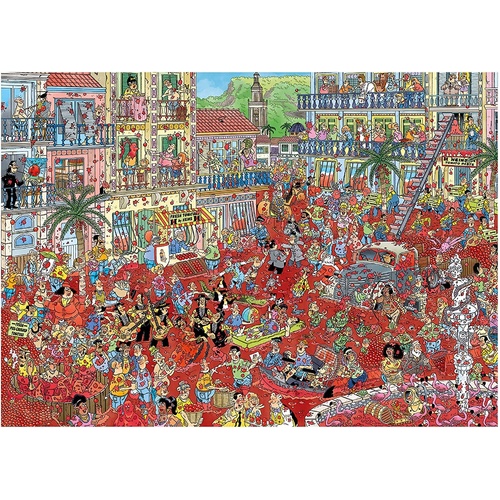 Jumbo - Jan Van Haasteren La Tomatina Puzzle 1000pc