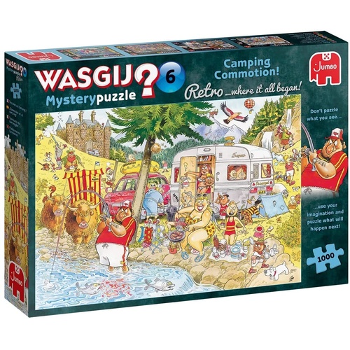 Jumbo - WASGIJ? Retro Mystery 6 Camping Commotion! Puzzle 1000pc
