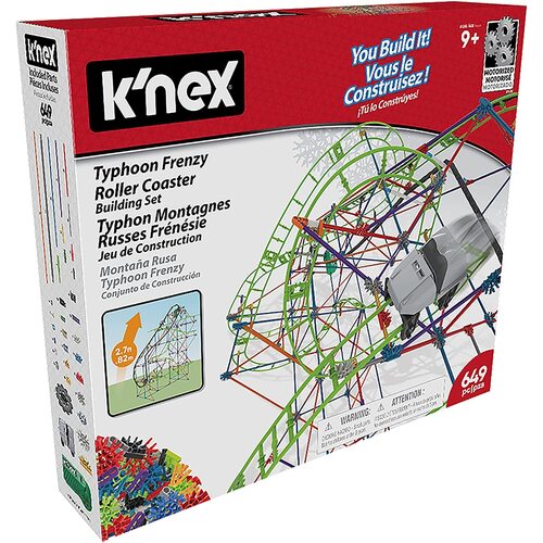 K'Nex - Typhoon Frenzy Roller Coaster Building Set 649 pieces