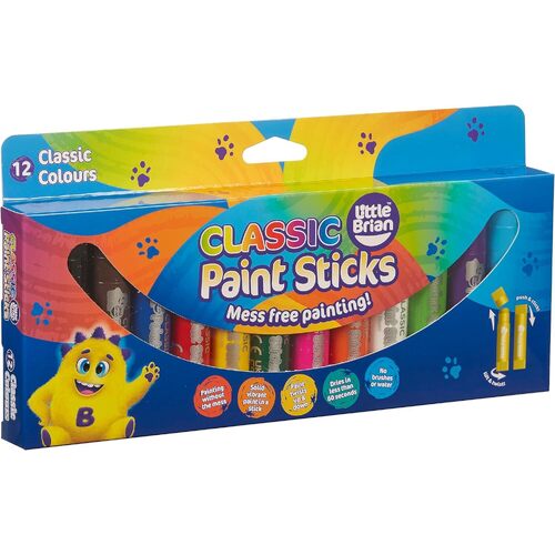 Little Brian - Paint Sticks - Classic Colours (12 pack)