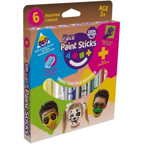 Little Brian - Face Paint Sticks Classic (6 pack)
