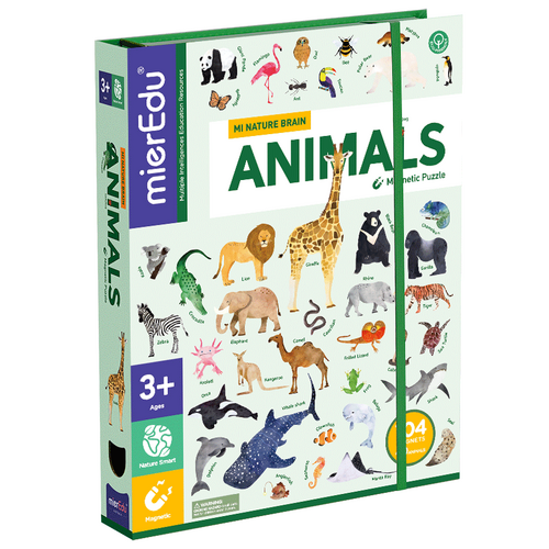 mierEdu - All About Animals Magnetic Puzzle