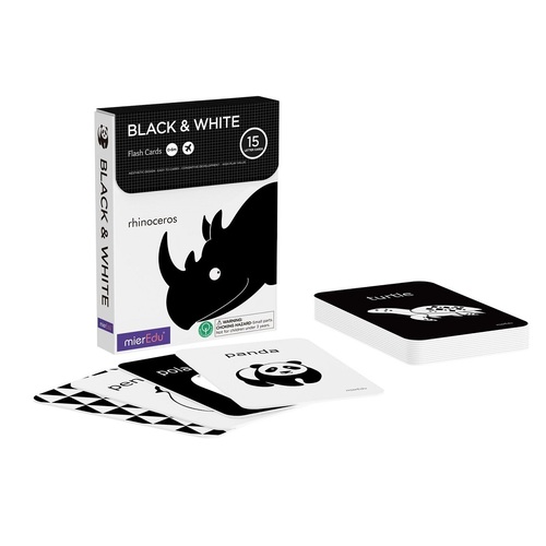 mierEdu - Cognitive Flash Cards - Black & White