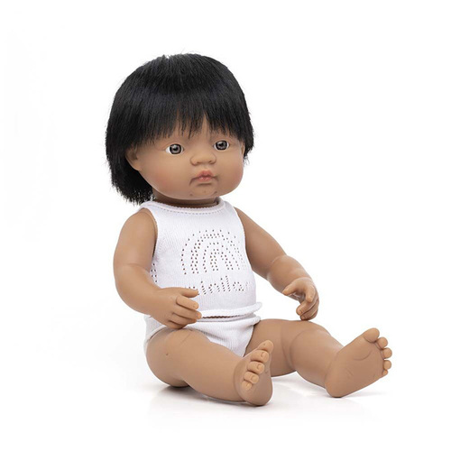 Miniland - Baby Doll Latin American Boy 38cm