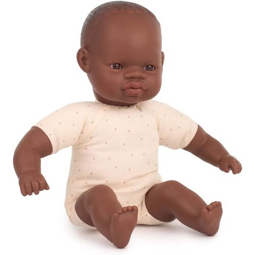 Miniland - Soft Body Doll - African 32cm
