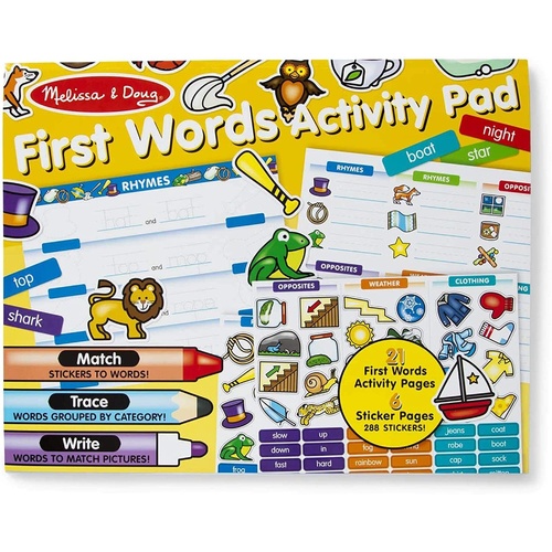 Melissa & Doug - First Words Activity Pad 
