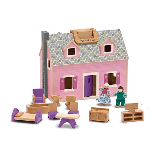 Melissa & Doug - Fold And Go Dollhouse