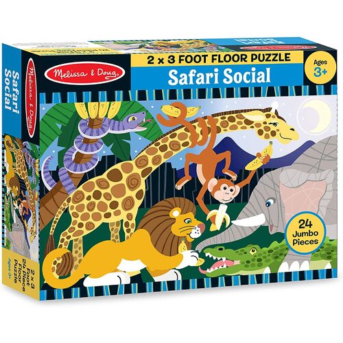 Melissa & Doug - Safari Social Floor Puzzle 24pc