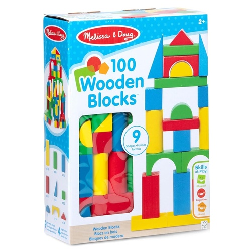 Melissa & Doug - 100 Wood Block Set