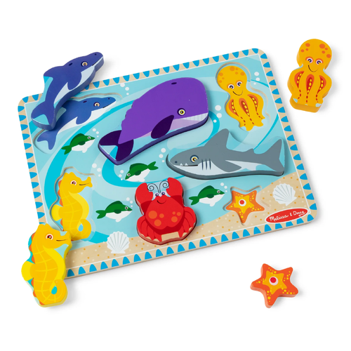 Melissa & Doug - Sea Life Chunky Puzzle 7pc