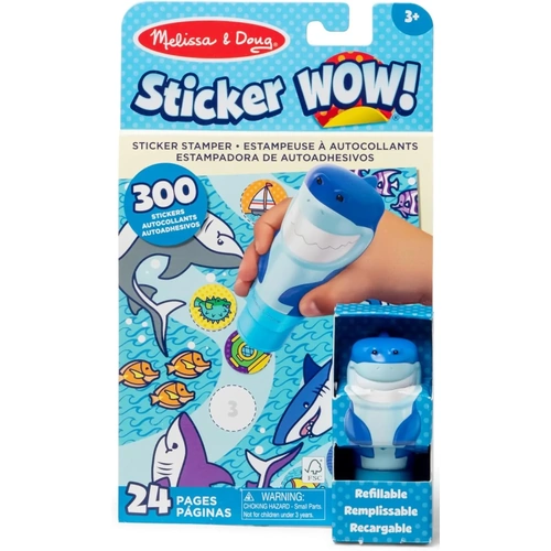 Melissa & Doug - Sticker WOW! Sticker Stamper & Activity Pad - Shark