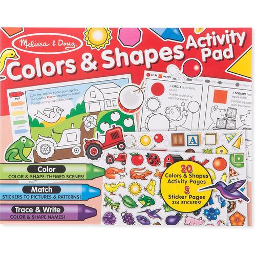 Melissa & Doug - Colours & Shapes Activity Pad 