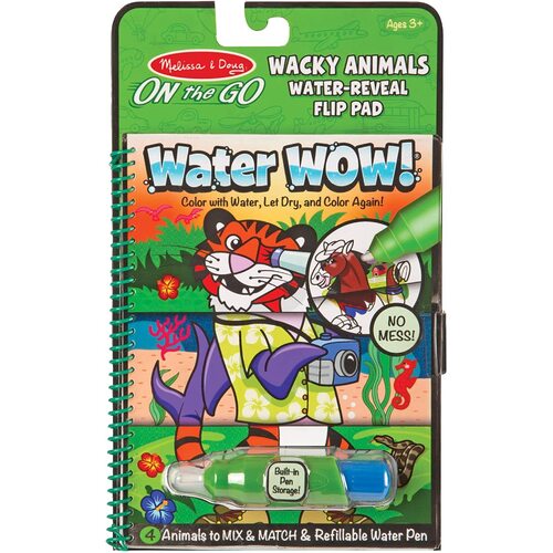 Melissa & Doug - On The Go - Water WOW! Wacky Animals Flip Pad