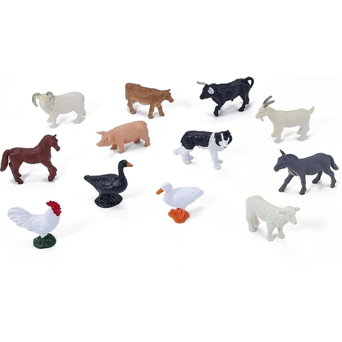 Mojo - Farmland Animals Figurine Set 12pc