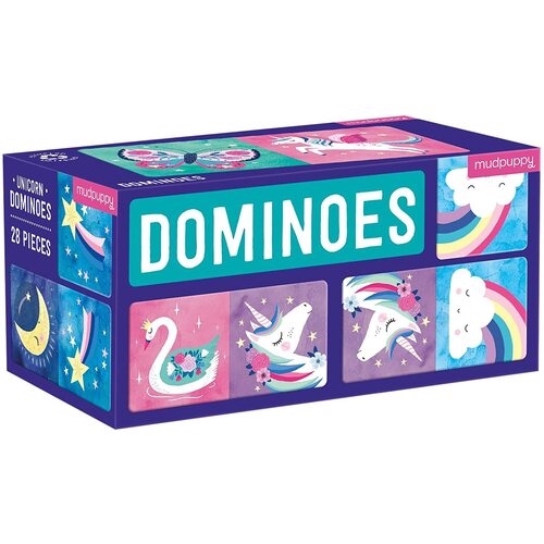 Mudpuppy - Dominoes - Unicorn