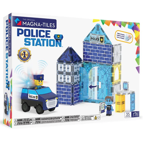 Magna-Tiles - Police Station - 35 Piece Set