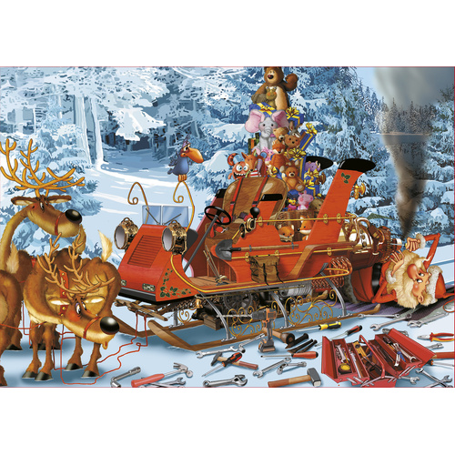 Piatnik - Santa's Sleigh Repair Puzzle 1000pc