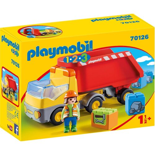 Playmobil - 1.2.3 Dump Truck 70126