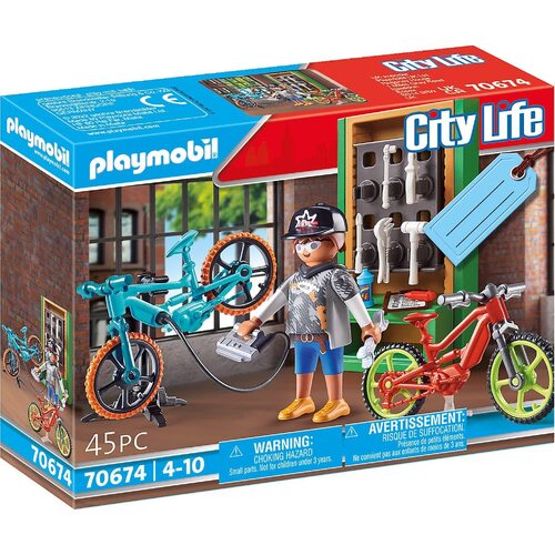 Buy Playmobil Bike Repair Shop 70674