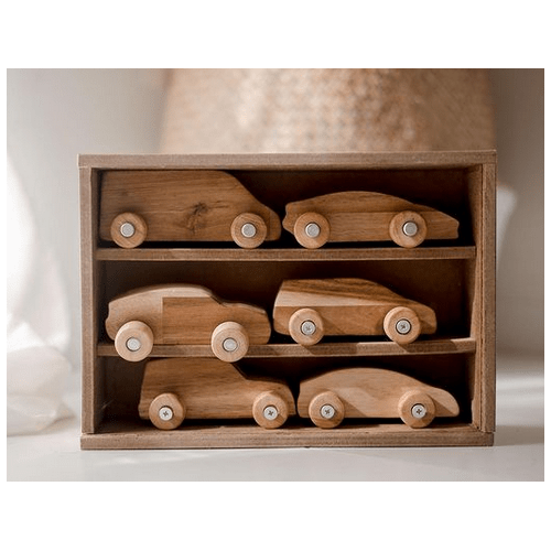Qtoys - Wooden Car Play Set
