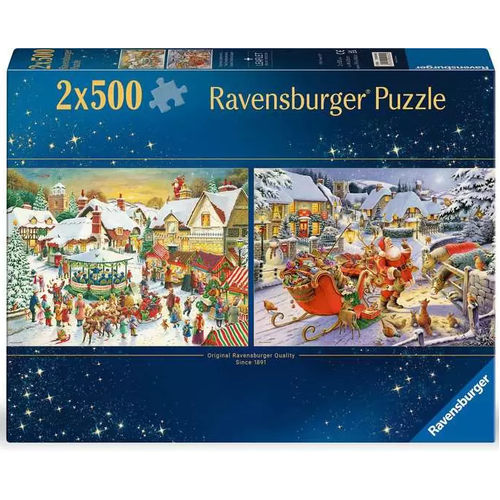 Ravensburger - Christmas Collection Puzzle 2x500pc