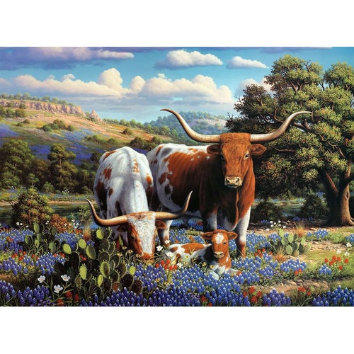 Ravensburger - Loving Longhorns Puzzle 500pc