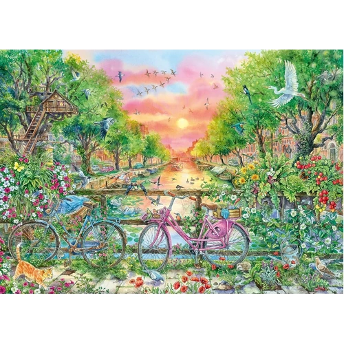 Ravensburger - Dreamy Bicycles in Amsterdam Puzzle 1000pc