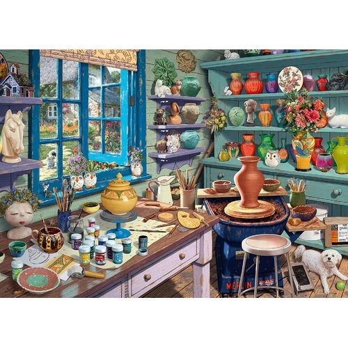 Ravensburger - Pottery Studio Sanctuary Large Format Puzzle 500pc