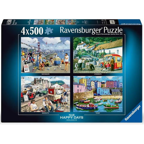 Ravensburger - Happy Days - Holidays Puzzle 4x500pc