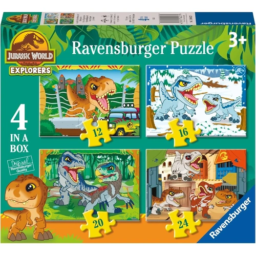 Ravensburger - Jurassic World Explorers 4 Puzzles In A Box