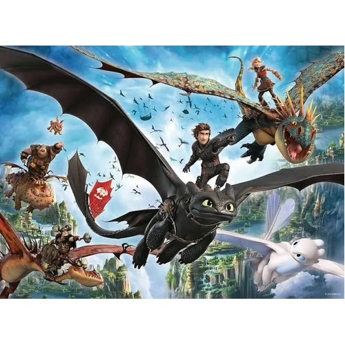 Ravensburger - How to Train your Dragon: Dragons and Heroes Puzzle 150pc