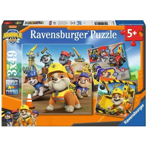 Ravensburger - Rubble & Crew Puzzle 3x49pc