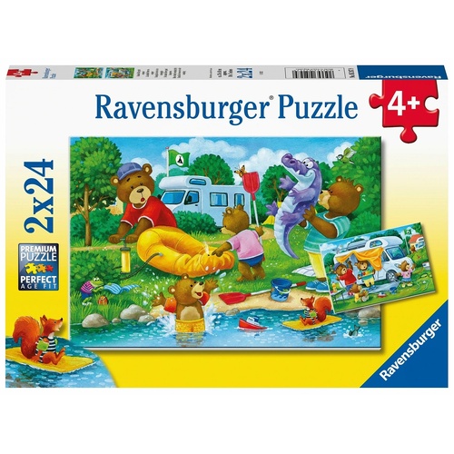 Ravensburger - Bear Family Camping Trip Puzzle 2x24pc