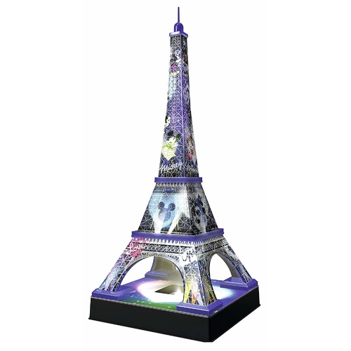Ravensburger - Mickey & Minnie Eiffel Tower Night Edition 3D Puzzle 216pc