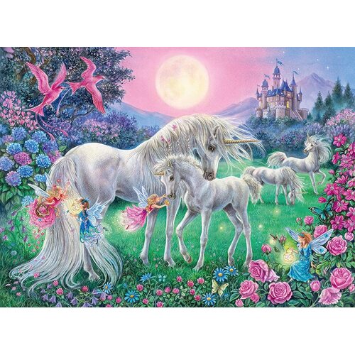 Ravensburger - Unicorns in the Moonlight Puzzle 100pc