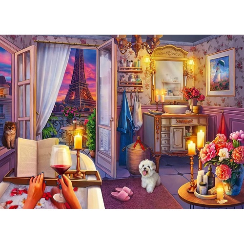 Ravensburger - Cozy Bathroom Large Format Puzzle 500pc