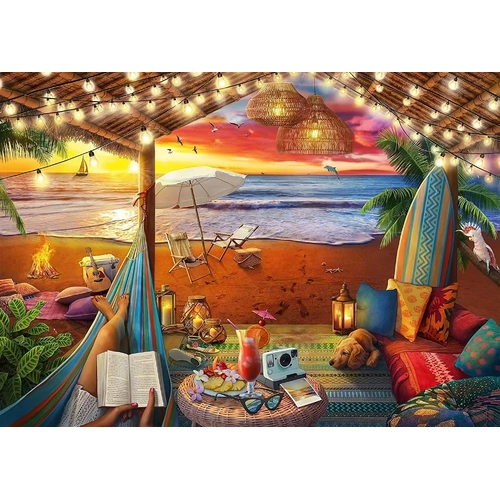 Ravensburger - Cozy Cabana Large Piece Puzzle 500pc