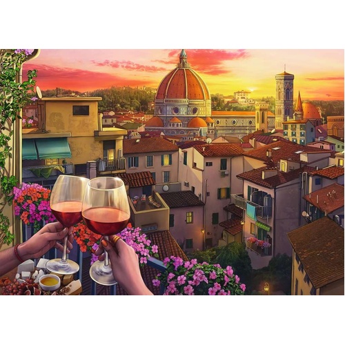 Ravensburger - Cosy Wine Terrace Large Format Puzzle 500pc