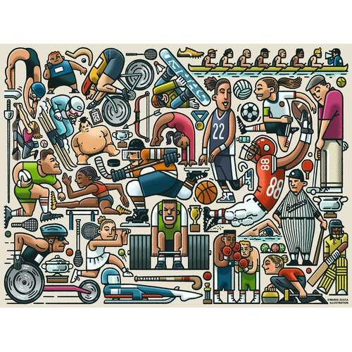 Ravensburger - Athletic Fit Large Format Puzzle 750pc