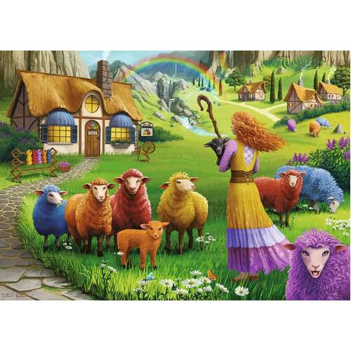 Ravensburger - Colourful Wool Puzzle 1000pc