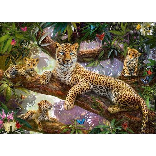 Ravensburger - Leopard Family Puzzle 1000pc
