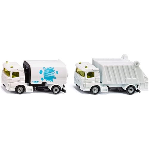 Siku - Municipal Set Road Sweeper and Garbage Truck