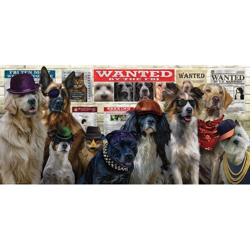Sunsout - The Usual Suspects Panorama Puzzle 1000pc