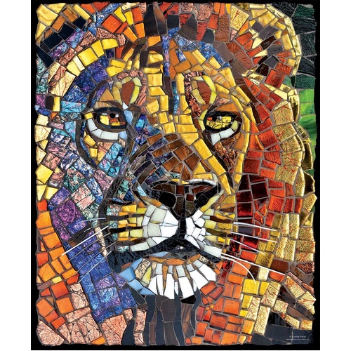 Sunsout - Stained Glass Lion Puzzle 1000pc