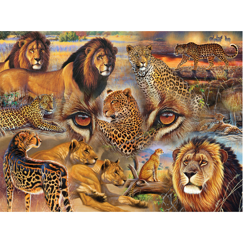 Sunsout - Big Cats Of The Plains Puzzle 500pc