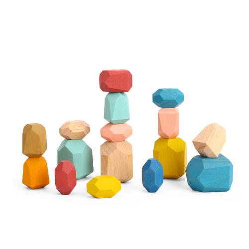 Tooky Toy - Wooden Stacking Stones