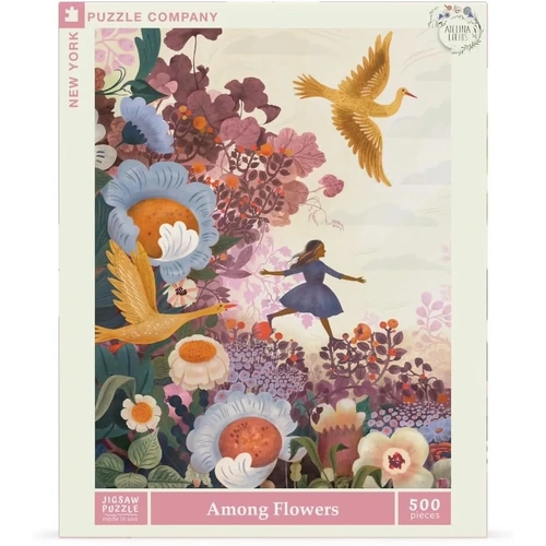 New York Puzzle Company - Among Flowers Puzzle 500pc